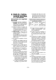 Page 34- 34 - 
IV. PARA EL CARGA-DOR DE BATERIA 
Y LA BATERIA
Instrucciones de seguridad 
importantes
 1) GUARDE ESTAS INSTRUC-
CIONES  – Este manual contiene 
instrucciones de seguridad impor-
tantes y de funcionamiento para el 
cargador de batería EY0L80.
  2) Antes de utilizar el cargador de  batería, lea tods las instrucciones 
y marcas de precaución en (1) el 
cargador de batería, (2) la batería.
 3)  PRECAUCIÓN –
  Para reducir el 
riesgo de heridas, cargue sólo la 
batería de Panasonic indicada en 
la...