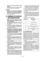 Page 32
- 3 - 

con  los  ojos,  solicite  además  ayuda médica.
El  líquido  que  sale  de  la  batería  puede provocar irritación o quemaduras
Servicio
1) Solicite  el  servicio  de  la  herramienta e l é c t r i c a  a  u n  t é c n i c o  c u a l i f i c a d o utilizando sólo repuestos idénticos.
E s t o  m a n t e n d r á  l a  s e g u r i d a d  d e  l a herramienta eléctrica.
II. NORMAS  DE  SEGURI­
DAD ESPECÍFICAS
1) Utilice  protectores  auditivos  cuando deba  usar  la  herramienta  por...
