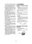 Page 6
- 6 - 

i n   l o c a t i o n s   w h e r e   t h e   t e m p e r a t u r e 
may  reach  or  exceed  50°C  (1°F) (such  as  a  metal  tool  shed,  or  a  car i n   t h e   s u m m e r ) ,   w h i c h   c a n   l e a d   t o deterioration of the storage battery.
16) Do  not  charge  battery  pack  when  the 
t e m p e r a t u r e   i s   B E L O W   0 ° C   ( 3 ° F ) 
or  ABOVE  40°C  (104°F).  This  is  very important  in  order  to  maintain  optimal condition of the battery pack.
17 )...