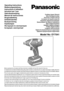 Page 1Cordless Impact WrenchAkku-Schlagschrauber
Perceuse à impact sans fil
Avvitatore ad impulsi senza fili
Snoerloze slagschroevendraaier
Destornillador de impacto inalámbrico Akku-slagboremaskine
Sladdlös slagskruvdragare Trådløs slagbormaskin
Langaton iskuruuviavain
Ударный аккумуляторный шуруповерт Ударний акумуляторний шуруповерт
Model No: EY7541
Operating Instructions
Bedienungsanleitung
Instructions d’utilisation
Istruzioni per l’uso
Gebruiksaanwijzing
Manual de instrucciones
Brugsvejledning...