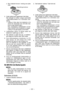 Page 101- 101 -  
 Skyv batteriet forover i retning som pilen 
viser.
 
Opprettingsmerkene
3. Under lading lyser ladelampen hele tiden.Når ladingen er fullført, sørger automatikk 
i lade-elektronikken for å forhindre over -
lading. •  Lading vil ikke skje hvis batteriet er for 
varmt (for eksempel som rett etter eks -
tremt tunge belastninger).
  Den oransjegule ventelampen vil fort-
sette å blinke inntil at batteriet er avkjølt.
  Lading vil da gjenopptas automatisk.
4.  Ladelampen (grøn) vil blinke sakte...