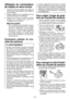Page 31- 31 -  
Utilisation du commutateur 
de rotation en sens inverse
1. Poussez le levier pour obtenir une rotation en 
sens inverse. Avant d’utiliser l’outil, vérifiez le 
sens de rotation.
. Appuyez légèrement sur la gâchette pour que 
l’outil commence à tourner lentement.
3. Ramenez le levier en position centrale 
lorsque vous n’utilisez plus l’outil (ver -
rouillage du commutateur).
MISE EN GARDE:•  Pour empêcher toute élévation exces -
sive de la température de la surface 
de l'outil,...