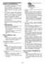 Page 46- 46 - 
Avvertenze generiche per il pacco 
batteria Li-ion/Ni-MH/Ni-Cd
• La temperatura ambientale si deve aggirare 
tra 0°C (3 °F) e 40°C (104°F).
  Se il pacco batteria è usato quando la tem
-
peratura è al di sotto di 0°C (3 °F), lo stru-
mento smetterà di funzionare corretta -
mente.
•  Per caricare un pacco batteria freddo (al 
di sotto di 0°C (3 °F)) in un luogo caldo, 
lasciare il pacco batteria nel locale per 
oltre un’ora per permettere allo stesso di 
raggiungere la temp eratura...