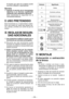 Page 36
- 36 - 

El  líquido  que  sale  de  la  batería  puede provocar irritación o quemaduras.
Servicio
1) Solicite  el  servicio  de  la  herramienta eléctrica  a  un  técnico  cualificado utilizando sólo repuestos idénticos.
E s t o   m a n t e n d r á   l a   s e g u r i d a d   d e   l a herramienta eléctrica.
II. USO PRETENDIDO
Esta herramienta es un destornillador inalám-brico  que  puede  ser  usado  para  apretar  per-nos,  tuercas  y  tornillos  con  control  de  par  de torsión.
III.	REGLAS DE...