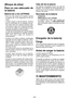 Page 42- 4 - 
[Bloque de pilas]
Para  un  uso  adecuado  de 
la batería
Batería de Li­ión (EYFB30)
• Para  una  vida  óptima  de  la  batería,  guarde la  batería  de  Li-ión  siguiendo  el  uso  sin 
carga.
• Cuando  cargue  la  caja  de  batería,  confirme  que  los  terminales  en  el  cargador  de  bat-
ería  estén  libres  de  materias  extrañas  tales 
como  polvo  y  agua,  etc.  Limpie  los  termina-
les antes de cargar la caja de batería si hay 
materias extrañas en los terminales.
  La vida de...