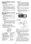 Page 8- 8 - 
Forward  Rotation  Switch 
Operation
1. Push the lever for forward rotation.
.  Depress  the  trigger  switch  slightly  to  start 
the tool slowly.
3.

  The  speed  increases  with  the  amount  of 
depression  of  the  trigger  for  efficient  tight-
ening  of  screws.  The  brake  operates  and 
the  bit  stops  immediately  when  the  trigger 
is released.
4.

  After  use,  set  the  lever  to  its  center  posi -
tion (switch lock).
Reverse  Rotation  Switch 
Operation
1. Push the...