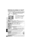 Page 5020RQT8245
Modification des réglages sur l’appareil
≥Se reporter aux pages 20 et 21 pour apporter les modifications nécessaires aux réglages.≥Les paramètres par défaut sont soulignés.  Les paramétrages demeurent inchangés même après que l’appareil ait été mis en mode d’attente.
Onglet “Disque”
§Entrer le code correspondant à la langue désirée tel quindiqué au tableau à la page 21.
Onglet “Vidéo”
1Appuyer sur [34] pour sélectionner “Autres réglages”.
2Appuyer sur [1] puis sur [34] pour sélectionner “Menu...