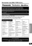 Page 4545RQT6077
For Your Reference
Servicenter List (ONLY FOR U.S.A.)
For Product Information, Operating Assistance, Literature Request, 
Dealer Locations, and all Customer Service inquiries please contact:
1-800-211-PANA (7262), Monday – Friday 9 am – 9 pm; Saturday – Sunday 9 am – 7 pm, EST.
Web Site: http://www.panasonic.com
You can purchase parts, accessories or locate your nearest servicenter by visiting
our Web Site.
Accessory Purchases:
1-800-332-5368 (Customer Orders Only)
Panasonic Services Company...
