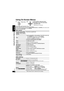 Page 2424RQT8075
Using On-Screen Menus
≥Press [2] to go to the previous menu.≥Items shown differ depending on the type of software.≥There are items which you can select using the numbered buttons and [ENTER] on the remote control.≥If the setting does not change, press [ENTER].≥To finish, press [RETURN].
Main menus
§ Except iR/iRW
Other Settings
Play Menu (Only when the elapsed play time can be displayed, 
[JPEG] [SD\PICTURE]: The Repeat and Marker functions can be used.)
Program, Group, Title
Chapter, Track,...