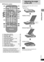 Page 1111
RQT6912
Getting Started
∫Remote control
∫;1
:9
r s
65
123
456
7890
S10
ÍSETUP
TOP MENUDISPLAY
MENU
RETURN
GROUP PAGE VOLUME
A.SURROUND ANGLEAUDIOSUB
-TITLE
PLAY MODE DVD/SD/AUX
CANCEL
L
M
N
B
C
<
A P
Q
R E
G
OS
@
T
H
D
U
V
? W
F
LSetup button (SETUP) . . . . . . . . . . . . . . 38
MStandby/on switch (Í). . . . . . . . . . . . . . 17
NStop button (∫) . . . . . . . . . . . . . . . . . . . . 17
OAudio button (AUDIO) . . . . . . . . . . . . . . 30
PNumbered buttons (1–9, 0, S10) . . . . . . 17
QGroup...