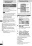 Page 3838
RQT6912
Advanced Operations
∫;1
:9 65
123
456
7890S10
ÍSETUP
TOP MENUDISPLAY
MENURETURNA.SURROUND ANGLEAUDIOSUB
-TITLE
PLAY MODE DVD/SD/AUX
CANCEL
RETURN3421
ENTER SETUP
CANCEL
Changing settings
Numbered
buttons
Common procedures
1Press [SETUP] to show the
menus.
Disc
SELECT
Audio
Subtitle
Menus
RatingsEnglish
English Automatic
Level 8
SETUP
TA B
2Press [2, 1] to select the
menu’s tab.
The screen changes to display the menu.
Disc()Video()Audio
Others(===)Display
3Press [3, 4] to select the
item and...