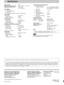 Page 32Signal system:NTSC
Operating temperature range:5 to 35 C (41 to 95 F)
Operating humidity range:5 to 90 % RH
(no condensation)
Discs played:
(1) DVD-Video
(2) CD-Audio (CD-DA)
(3) Video CD
(4) CD-R/CD-RW (CD-DA, Video CD formatted discs)
Video output:
Output level: 1 Vp-p (75 )
Output connector: Pin jack
Number of connectors: 1 system
S video output:
Y output level: 1 Vp-p (75 )
C output level: 0.286 Vp-p (75 )
Output connector: S terminal
Number of connectors: 1 system
Component video output...