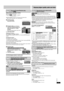 Page 9RQTC0147
9
While stopped, press [PLAY MODE].Each time you press the button:
All group ([DVD-A]) > Program > Random
^-------------Off (Normal play),-----------b
≥Disable HighMAT disc play to use random and program play.
Select “Play as Data Disc” (➜15, Other Menu).
∫All Group play
Press [1] (PLAY).
∫Program play (up to 32 items)
1 Press the numbered buttons to 
select the items (➜7, Enter 
number).
Repeat this step to program other items.2 Press [1] (PLAY).
Selecting all the items
(on the disc or in the...