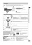 Page 3RQT7240
3
Accessories
(Only for U.S.A.) To order accessories, refer to “Accessory Purchases” on page 14.
(For other areas) To order accessories, call the dealer from whom you have made your purchase.
Use numbers when asking for replacement parts.
∏1 Remote control (EUR7631020)
∏1 AC power supply cord
[U.S.A.\and\Canada](K2CB2CB00006)
\Australia\and\N.Z.](K2CJ2DA00008)
[United\Arab\Emirates,\South\Africa,\Asia,\Russia,\
\and\units\with\PX\printed\on\the\outer\packaging](RJA0019-2X)
∏2 AC power supply...