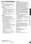 Page 33
VQT5C22
Getting started
IMPORTANT SAFETY INSTRUCTIONS
CAUTION
Unit•  This unit utilizes a laser. Use of controls or adjustments or performance of procedures 
other than those speciﬁ  ed herein may result in 
hazardous radiation exposure.
Placement•  To reduce the risk of ﬁ  re, electric shock or 
product damage,  – Do not install or place this unit in a bookcase, built-in cabinet or in another conﬁ  ned space. 
Ensure this unit is well ventilated.
 – Do not obstruct this unit’s ventilation openings...