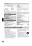 Page 22RQT7584
4
Accessoires
Pour la commande d’accessoires, contacter le 
magasin où l’appareil a été acheté.
Lors de la commande de pièces de rechange, utiliser 
les numéros indiqués ci-dessous.
∏1 Télécommande (EUR7720KG0)
∏1 Cordon d’alimentation (K2CB2CB00016)
∏1 Câble audio/vidéo (K2KA2CA00009)
∏1 Câble HDMI (K1HA19DA0001)
∏2 Piles de la télécommande
[Nota]Le cordon d’alimentation fourni ne doit être utilisé qu’avec cet appareil. Ne 
pas l’utiliser avec un autre appareil.Homologation:
Accessoires  . . . ....