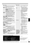 Page 33RQT7584
15
∫Menu Audio
∫Menu Affichage∫Menu Autres
Dolby Pro 
Logic II
Dolby Pro Logic II est un décodeur évolué qui transforme en un rendu 
ambiophonique distribué sur 5 canaux (avant droite et gauche, centre, 
ambiophonique gauche et droite) tout matériel stéréophonique.
Non
Film: Films enregistrés au format Dolby Surround.
Musique: Sources stéréophoniques.
≥
Cette conversion ne peut se faire avec un signal audio multicanal.≥Cette conversion ne peut se faire lorsque la connexion 
est faite sur la prise...