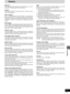 Page 4141
Reference
RQT5741
I/P/BMPEG, the video compression standard adopted for use with
DVD-Video, codes frames using these 3 picture types.
I:Intra coded picture (I-picture)
This is the standard picture and is a complete picture in itself.
This means it has the best picture quality and is the best to use
when adjusting the picture.
P:Predictive coded picture (P-picture)
This picture is calculated based on past I or P-pictures.
B:Bidirectionally-predictive coded picture (B-picture)
This picture is calculated...