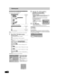 Page 8080
RQT9434
Entering text
[HDD] [BD-RE]  [BD-R] [RAM] [-R] [-R]DL]  [-RW‹V›] [+R] [+R]DL]  [+RW] [SD]
You can give names to recorded titles, etc. 
The maximum number of characters:
§Title name for timer recording
[Note]
If a name is long, parts of it may not be shown in some screens.
1Show Enter Title Name screen.
2Press [ 3,4,2,1] to select a 
character and press [OK].
Repeat this step to enter other characters.
≥ To delete a character
Press [ 3,4,2,1] to select the character in the name 
field and press...