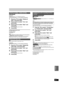 Page 8585
RQT9434
Convenient functions
[BD-RE]  [BD-R] [RAM]
Preparation
≥ Release protection ( >84, Setting the protection).
After performing steps 1–3 ( >84, Common procedures)
1Press [ 3,4] to select “Delete all 
titles” and press [OK].
2Press [ 2,1] to select “Yes” and 
press [OK].
3Press [ 2,1] to select “Start” and 
press [OK].
A message appears when finished.
4Press [OK].
To return to the previous screen
Press [RETURN ].
To exit the screen
Press [EXIT].
[Note]
≥ Once deleted, the recorded contents are...