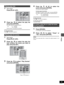 Page 3333
RQT6986
Editing
1While stopped
Press [PLAY LIST].
2Press [3, 4] to select the play list
and press [ENTER].
≥To select with the numbered buttons:
e.g., “5”: [0] ➜ [5]
“15”: [1] ➜ [5]
All the scenes in the play list are played.
To stop play list play
Press [∫]. (The play list appears.)
1While stopped
Press [PLAY LIST].
2Press [3, 4] to select the play list
that contains the scene you want to
play and press [1].
3Press [3, 4] to select “Play Scenes”
and press [ENTER].
4Press [3, 4, 2, 1] to select the...