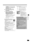 Page 4949
RQT7394
Transfer (Dubbing)
3Press [3,4,2,1] to select the titles or play lists and 
press [ENTER].
≥To select a multiple number of items together, press [;] 
to add the check mark and press [ENTER] (➡below, 
Multiple editing).
≥To show other pages (➡below)
≥To edit the transferring (dubbing) list (➡below)
6Press [3,4] to select “SET” and 
press [ENTER].
The transferring (dubbing) list is registered.
7Press [3,4] to select “Start 
dubbing” and press [ENTER].
When transferring (dubbing) to 8k high speed...