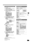 Page 3131
RQT7301
Editing
1While stopped
Press [FUNCTIONS].
2Press [3,4,2,1] to select “PLAY 
LIST” and press [ENTER].
3Press [3,4,2,1] to select the play list.
To start play ➡ Press [ENTER].
To  e d i t ➡ Step 4.
≥To show other pages/Multiple editing (➡page 28)
4Press [SUB MENU], then [3,4] to 
select the operation and press 
[ENTER].
≥If you select “Edit”, press [3,4] to select the operation and 
press [ENTER].
If you select “Chapter View”
5Press [3,4,2,1] to select the 
chapter.
To start play ➡ Press...