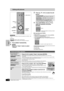 Page 4242
RQT8023
Editing
Editing still pictures
[HDD] [RAM] [SD]
≥You can use SD Memory Cards with capacities from 8 MB to 1 GB 
(➡9).
Preparation
≥Press [HDD], [DVD] or [SD] to select the drive.
≥[RAM] [SD] Release protection (➡50, Setting the protection).
1Press [DIRECT NAVIGATOR].
2[HDD] [RAM]
Press the “Green” button to select 
“Picture”.
3Press [3,4,2,1] to select the still 
picture.
≥To select the still pictures in another folder (➡35)
4Press [SUB MENU], then [3,4] to 
select the operation and press...