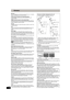 Page 7676
RQT8365
Glossary
Bitstream
This is the digital form of multi-channel audio data (e.g., 5.1 channel) 
before it is decoded into its various channels.
CPPM (Content Protection for Prerecorded Media)
A copy protection system used for DVD-Audio files. This unit 
supports CPPM.
CPRM (Content Protection for Recordable Media)
CPRM is technology used to protect broadcasts that are allowed to 
be recorded only once. Such broadcasts can be recorded only with 
CPRM compatible recorders and discs.
Decoder
A...