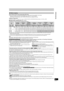 Page 5757
RQT8346
When copying a title with main and secondary (SAP) audio
≥Select the audio type for recording MTS broadcasts from “Multi-channel TV Sound (MTS)” (l76) when:
- Copying to a DVD-R, DVD-R DL, DVD-RW (DVD-Video format), +R, +R DL and +RW.
- When “Audio for XP Recording” is set to “LPCM” (l76) and you are copying in XP mode.
Copying 16:9 aspect titles
The titles are copied in 4:3 aspect if you copy to a DVD-R, DVD-R DL, DVD-RW (DVD-Video format), +R, +R DL or +RW.
∫Approximate copying times (Max....