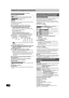 Page 100100
RQT8346
Grabación de programas de televisión
Consulte la referencia de los controles en la page 98.
[HDD] [RAM] [-R] [-RW‹V›] [+R] [+RW] [VHS]
Preparación
≥Encienda el televisor y seleccione la entrada de vídeo apropiada a 
las conexiones de esta unidad.
≥Encienda esta unidad.
≥No es posible grabar en dos unidades al mismo tiempo.
[1]Pulse [DRIVE SELECT] para seleccionar la 
unidad de grabación (HDD, DVD o VHS).
El indicador “HDD”, “DVD” o “VHS” se enciende en la unidad.
[2]Pulse [CH, W, X] para...