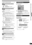 Page 27RQT8314
27
By using the FUNCTIONS window you may access the main 
functions quickly and easily.
1While stopped 
Press [FUNCTIONS].
Functions displayed depend on the type of disc.
2Press [e,r] to select an item and 
press [ENTER].
• If you select “Other Functions”, press [e,r] to select an item 
and press [ENTER]. 
To exit the FUNCTIONS window
Press [FUNCTIONS].
Status messages appear on the television during operation to show 
the condition of the unit.
Press [STATUS].
The display changes each time you...