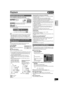 Page 23Playback
23
VQT0N92
Press [AUDIO] to select the audio type.
≥You can select audio types depend on the recording medium.
[RAM] [-RW‹VR›] [VCD] (l47)
Stereo# Mono L# Mono R
^--------------------------------------}
[RAM] [-RW‹VR›][When playing an SAP broadcast recorded on DVD-
RAM, DVD-RW (DVD Video Recording format)]
MAIN () SAP
[DVD-A] [DVD-V] (l40)
This allows you to change items like the audio channel number and 
the sound track language.
e.g.: English is the selected language. [DVD-V]
Note
≥If you...