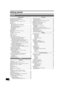 Page 4Getting started
4
VQT0N92
Getting started
Warning and Important Information ..................................................2
IMPORTANT SAFETY INSTRUCTIONS..........................................3
Precautions for installation................................................................3
About descriptions in these operating instructions ...........................3
Useful features..................................................................................3
Contents...