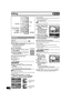Page 34Editing
34
VQT0N92
You can perform various kinds of title editing.
Preparation
≥Release protection (disc l30, cartridge l30). [RAM]
≥Press [DVD].
[1]Press [DIRECT NAVIGATOR] and use [3, 4, 2, 
1] to select a desired title.
≥“To show other pages” l33
≥“Multiple editing” l33
[2]Press [SUB MENU]. 
[3]Select “Edit Title” with [3, 4] and 
press [ENTER].
[4]Use [3, 4] to select a desired item 
and press [ENTER].
≥The editing screen for the selected item appears.
∫To return to the previous screen
Press...