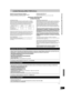 Page 6969
RQTV0134
Limited Warranty (ONLY FOR U.S.A.)
Panasonic Consumer Electronics Company, 
Division of Panasonic Corporation of North America
One Panasonic Way Secaucus, New Jersey 07094
Panasonic Puerto Rico, Inc.Ave. 65 de Infantería, Km. 9.5 
San Gabriel Industrial Park, Carolina, Puerto Rico 00985
Panasonic DVD Recorder
Limited Warranty
Limited Warranty Coverage
If your product does not work properly because of a defect in materials or workmanship, 
Panasonic Consumer Electronics Company or Panasonic...