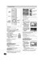 Page 4242
RQTV0141
Editing titles/chapters
You can perform various kinds of title editing.
Preparation
≥Release protection (disc l60, cartridge l60). [RAM]
≥Select DVD side with pressing [DRIVE SELECT].
[1]Press [DIRECT NAVIGATOR] and use [3, 4, 2, 
1] to select a desired title.
≥“To show other pages” l41
≥“Multiple editing” l41
[2]Press [SUB MENU]. 
[3]Select “Edit Title” with [
3, 4] and 
press [ENTER].
[4]Use [
3, 4] to select a desired item 
and press [ENTER].
≥The editing screen for the selected item...