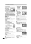 Page 4646
RQTV0141
Creating, editing and playing playlist
≥Follow steps 1 to 5 of “Edit”.
You can change the image to be shown as a thumbnail picture in the 
Playlist View.
[6]Select “Change 
Thumbnail” with [
3, 4] 
and press [ENTER].
[7]Press [
1, PLAY] to play.
[8]
Press [ENTER] at the 
point you want to display.
(l43, “For quicker editing”)
≥To change to another point in the same title:
- Select “Change” with [3, 4] and press [1, PLAY], and then 
repeat step 8.
[9]Select “Exit” with [3, 4] and press...