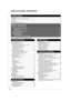 Page 44
RQT8850
Table of Contents, Accessories
Getting Started
Precautions .................................................................................................................................................................2
IMPORTANT SAFETY INSTRUCTIONS ....................................................................................................................3
Unit Care...