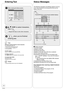 Page 2828
RQT8851
The following messages and displays appear to let you 
know what operations are being performed and the 
status of the unit.
Press [STATUS] to cycle through available displays.
1:45  SP 12/24  6:34 PM
CH 4-1
KPO-SDNow: FOOTBALL FOCUS
No Display
Next: BASEBALL
PG: NR
T12   0:01.23  SPg ggT12    0:12.34  SP
Rec.
English
Tray Open
DVD-RAM
4 - 1 KPO-SD
Rec.
English
Tray Open
DVD-RAM
4 - 1 KPO-SD
Remain
(1)
(2)
(3)
(4)
(5) (6)
(8) (7)
(12)(13)(14) (9) (10) (11)
12:00am - 1:00pm
  1:00pm - 2:00pm
–...