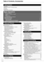 Page 44
RQT8851
Table of Contents, Accessories
Getting Started
Precautions .................................................................................................................................................................2
IMPORTANT SAFETY INSTRUCTIONS ....................................................................................................................3
Unit Care...