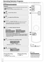 Page 88
RQT8851
Recording Television  Programs
Refer to “Important Notes for Recording” (➔ 11) and “Advanced Recording” (➔ 12 to 15) for detailed information on 
recording.
RAM -R -R DL -RW(V) +R +R DL +RW
Preparation:
•  Turn on the television and select the appropriate video input to suit the 
connections to this unit.
• 
RAM If the disc is protected, release protection (➔ 44).
  to turn the unit on.
  to select the DVD drive.
  to open the tray (Button located on front of the unit).
Insert a disc with...