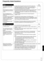 Page 7373
RQT8851
Reference
SetupPage
Do I need to connect Audio/
video cables from the unit to 
the TV?To enjoy vision and sounds from this unit to the TV, always use 
audio/video (AV) cables for connection. If your television does not 
have AUDIO/VIDEO terminals, an RF modulator is necessary. 
Consult your local dealer for more information. • 47 to 50
What equipment is necessary 
to play multi-channel surround 
sound?You cannot play back multi-channel sound on this unit without other 
equipment. You must...