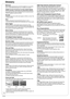 Page 7878
RQT8851
Glossary
BitstreamThis is a signal compressed and converted into digital form. It is converted 
back to a multi-channel audio signal, e.g., 5.1-channel, by a decoder.
CPRM (Content Protection for Recordable Media)CPRM is technology used to protect broadcasts that are allowed to 
be recorded only once. Such broadcasts can be recorded only with 
CPRM-compatible recorders and discs.
DecoderA decoder restores the coded audio signals on DVDs to normal. This 
is called decoding.
DivXA video...