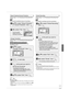 Page 3737
RQT9046
Advanced Editing
Setup Protection/Cancel Protection
Perform steps 1−4 of “Accessing the Recording View” 
(➔ 36).
RAM
Use to prevent accidental erasure of recordings.
 
e, 
r to select “Setup Protection” 
or “Cancel Protection”, then 
 
w to select “Yes”, then 
The lock symbol 
appears when the 
recording is protected.DIRECT NAVIGATOR    Recordings
     DVD-RAM
10 10/27 Mon
07
8 10/27 Mon
08
Change Thumbnail
Perform steps 1−4 of “Accessing the Recording View” 
(➔ 36).
RAM -R -R DL -RW(V) +R +R...