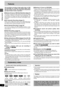 Page 4Getting started
4
RQT6570
Features
This unit allows recording of high quality video on HDD
and DVD-RAM, the compact and durable digital media
with fast random access. This media also out performs
past tape formats in ease of operation.
∫Maximum 52 hours on HDD (Hard Disk Drive) (➜page 19)
This model is installed with a high capacity 40 GB hard disk capable
of recording a maximum of 52 hours (6 hours continuously). The
same functions are available with HDD as with DVD-RAM and edit-
ing/recording of visual...