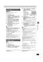 Page 4545
RQT7559
Convenient functions
[HDD] [RAM] [SD] [PC]
Preparation
≥Press [HDD], [DVD] or [SD/PC] to select the drive.
≥Release protection (➡page 44).
1While stopped
Press [FUNCTIONS].
2Press [3,4,2,1] to select “DISC 
SETTING” or “CARD SETTING” and 
press [ENTER].
3Press [3,4] to select “Format” or 
“Format disc” and press [ENTER].
4Press [2,1] to select “Yes” and 
press [ENTER].
5Press [2,1] to select “Start” and 
press [ENTER].
A message appears when formatting is finished.
6Press [ENTER].
[Note]
≥To...