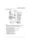 Page 1111
Introduction and Installation
Wiring schematic diagram
Note:
LThis door opener wiring schematic diagram is only an example. Refer to the wiring 
instructions provided with your door opener and PBX for details.
LRefer to the technical data on page 30 when connecting to a door opener.
Power cable/wire type and distance
LPower cable (between the monitor station and the AC adaptor):
Ty p e :  Ф1.2 Fire alarm cable 16 AWG 
Distance: Maximum 30 m (about 98 feet)
LWire (between the monitor station and the...