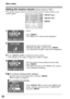 Page 3636
This sets the receive volume for the door station and the monitor station or sub
monitor station.
Menu setup
Setting the receive volume (Default setting is “MID”.)
5 To continue making further settings ...
Move the cursor to the desired item, and press²MENU³.
(Refer to step 5 on page 35.)Press²MENU³.
( The “MENU (1/4)” screen will be displayed.)
1Cursor
2
Check that the cursor is positioned at
“RECEIVE VOLUME”, and then press²MENU³.
( The “RECEIVE VOLUME” screen will be displayed.)...