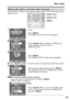 Page 4141
Setting monitor station or sub monitor station into groups (Default setting is “Group A”.)
Use this when you would like to separate monitor station or sub monitor station into
groups for use.
Menu setup
Press²MENU³.
( The “MENU (1/4)” screen will be displayed.)
1Cursor
2
Press²SELECT ()³to display the “MENU (3/4)”
 screen, and then move the cursor to
“GROUP SETUP”.
3
Press²MENU³.
( The “GROUP SETUP” screen will be displayed.)
5 4
Press²SELECT (/)³to move the cursor to the group you would...